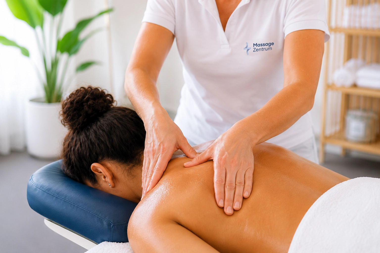 Klassische Massage an Nacken und Rücken im Massage Zentrum Hochdorf